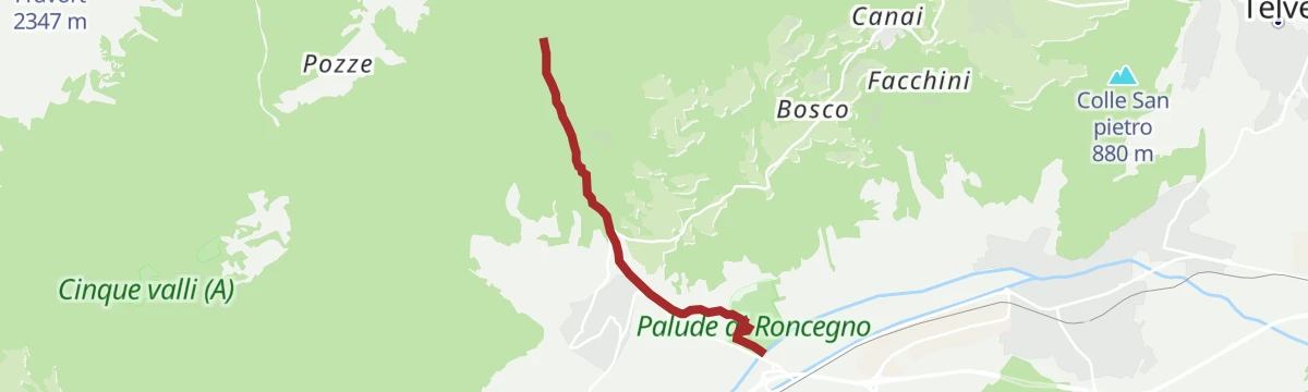 Route map: Torrente Chiavona D
